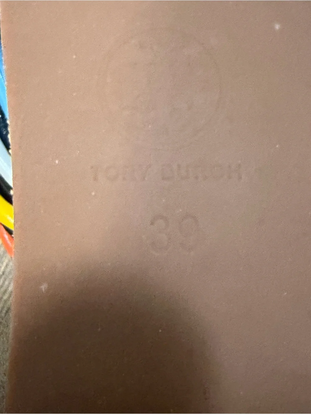 Tory Burch Tan Leather Sandals with Multicolor Braided Straps